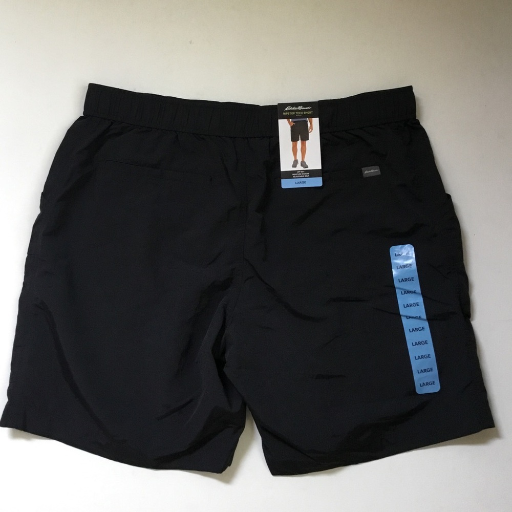NWT Men's Black Eddie Bauer Tech Shorts